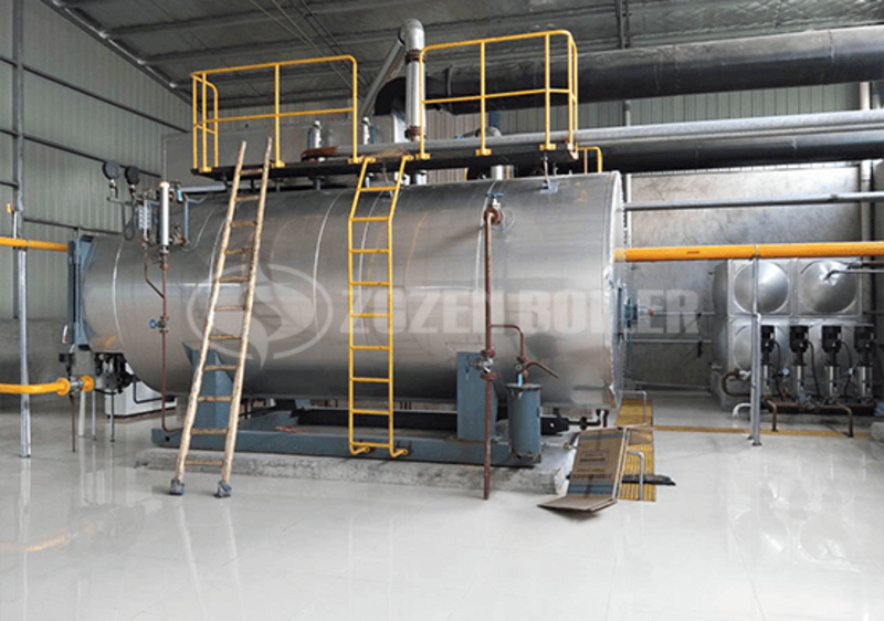 2 tph WNS condensing gas-fired steam boiler for chemical industry
