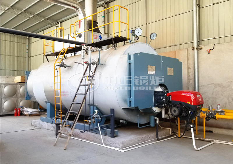  8 tph WNS three pass condensing gas-fired steam boiler for chemical industry