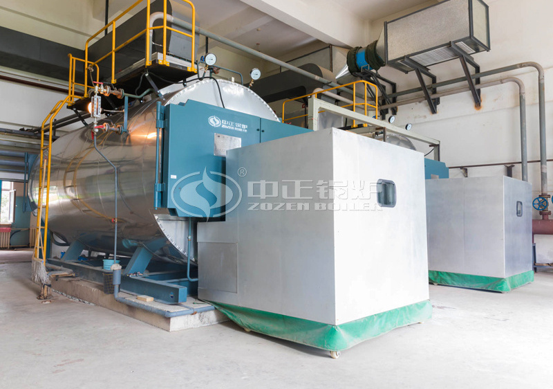 4 tph WNS series condensing gas-fired steam boiler project for universities