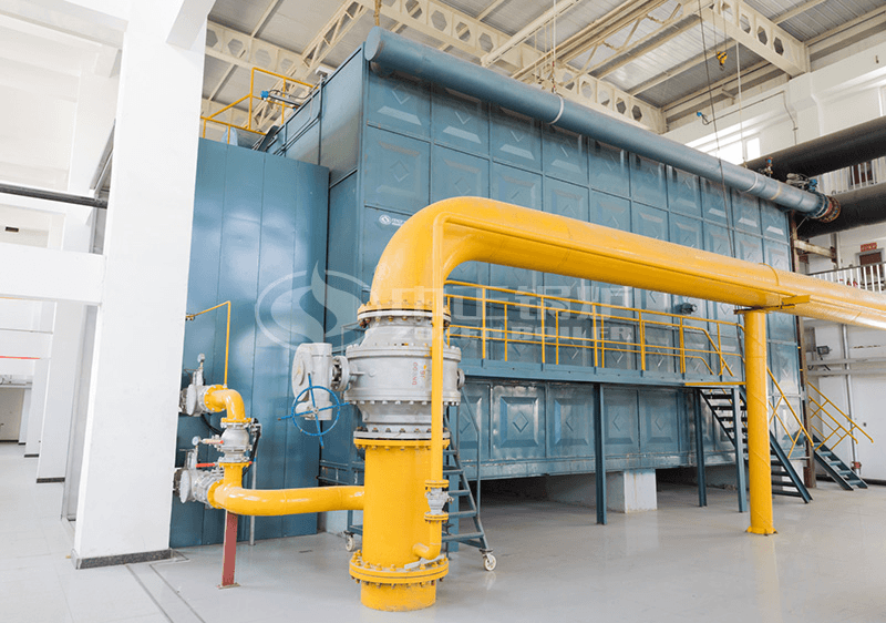 58MW SZS series gas-fired hot water boiler project for heating industry