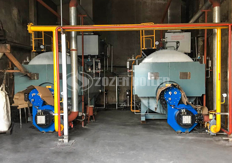 4 tph WNS gas-fired fire tube boiler project for paper industry 