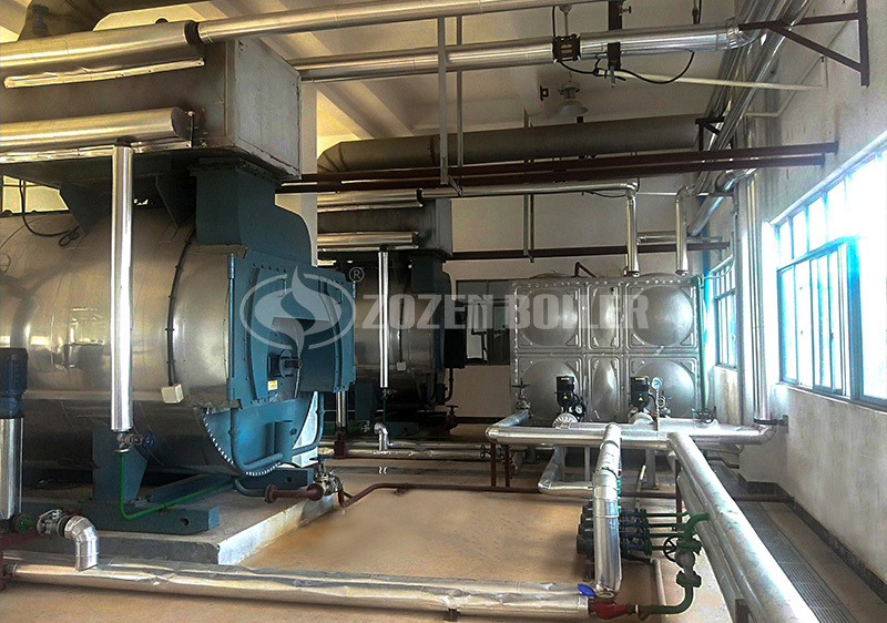 4 tph WNS gas-fired fire tube boiler project for dairy industry 
