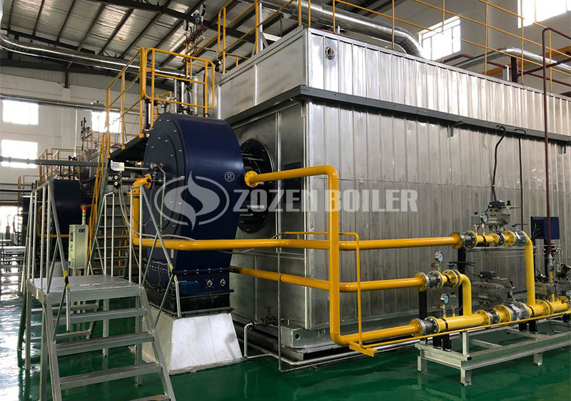 35 tph SZS gas-fired water tube boiler project for dairy industry