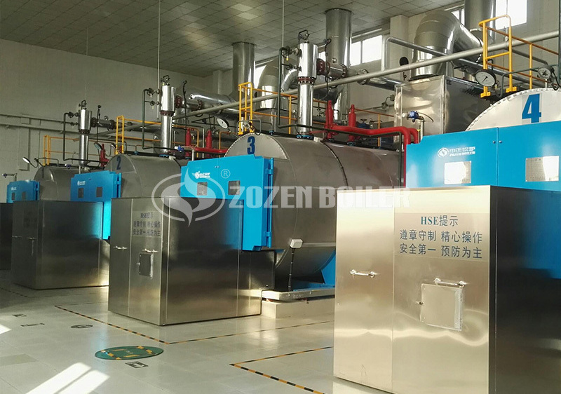 7MW WNS series gas-fired hot water boiler project for Sinopec Beijing Design Institute