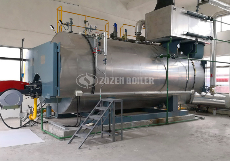 8 tph WNS condensing gas-fired boiler project for chemical industry