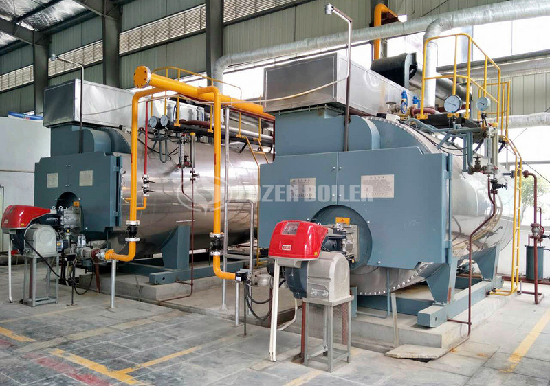  4 tph WNS oil-fired fire tube boiler project for construction industry