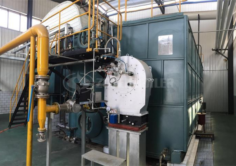 25 tph SZS condensing gas-fired boiler for dairy industry