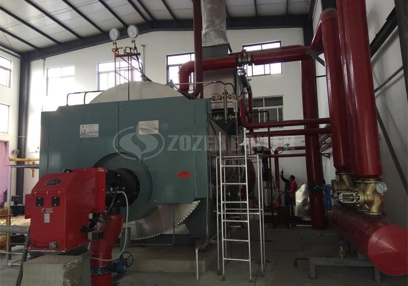 15 tph WNS condensing gas-fired boiler for food industry