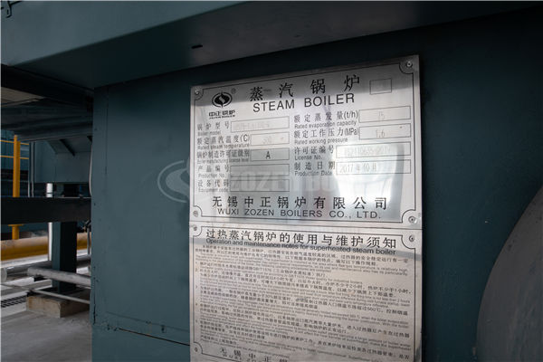 4tph WNS series gas-fired steam boiler for Bioland