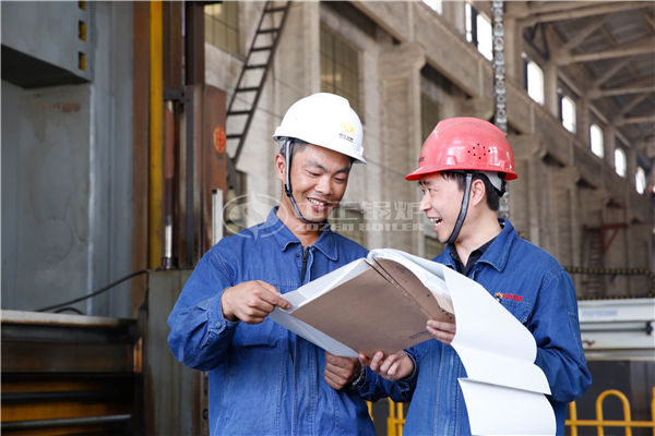 Large coal-fired reciprocating grate hot water boiler heating industry (58MW DHW series)