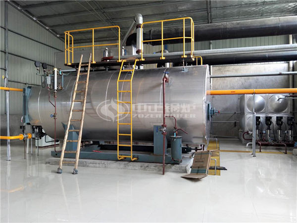 2 tph SZS condensing gas-fired boiler for cable factory