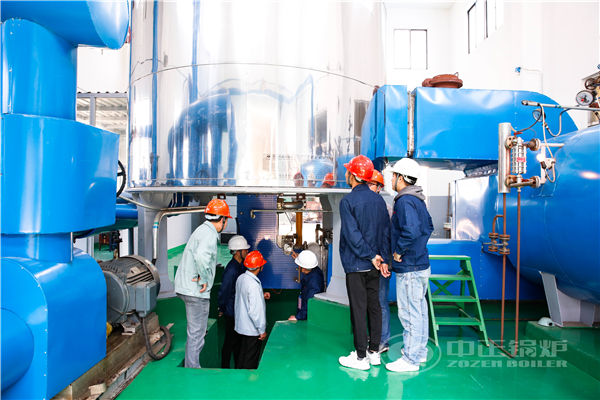 6MW YQW series gas-fired horizontal thermal fluid heater project for chemical industry