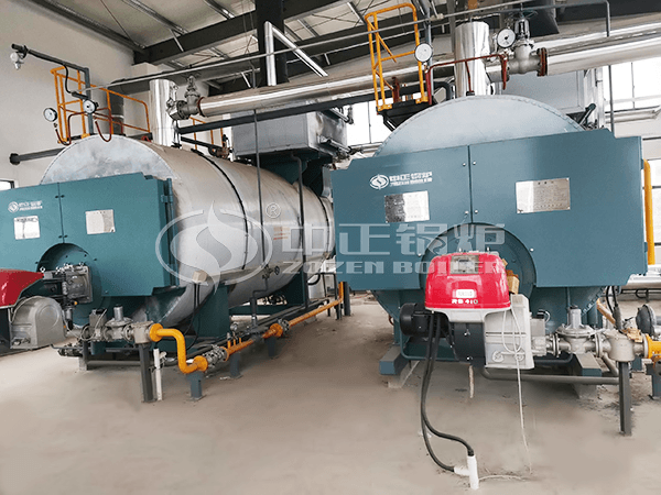 25 tph SZS condensing gas-fired boiler for dairy industry