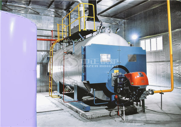 2.4MW YQW gas-fired thermal fluid heater for textile industry