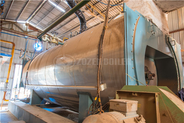 4 tph WNS gas-fired fire tube boiler project for paper industry